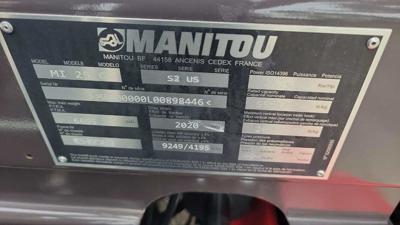 2023 MANITOU MI25G FL8446 image 8