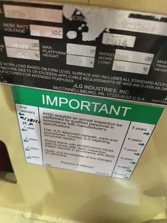 2014 JLG 2030ES image 12