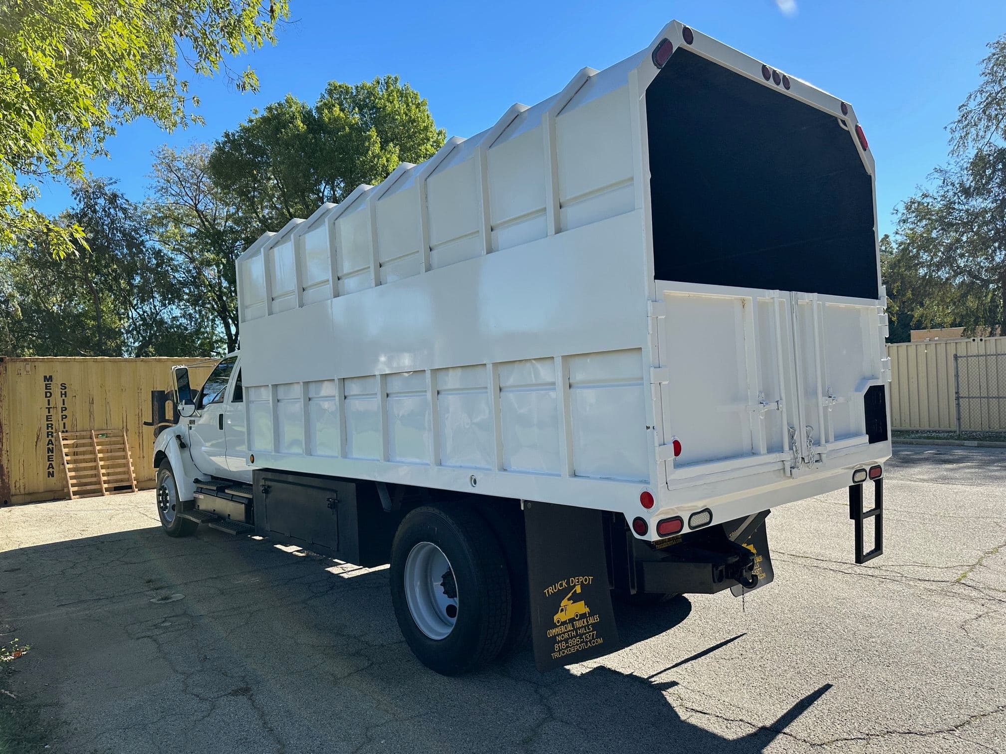 2015 FORD F650 SD Crew Cab Chipper Dump 13409 image 8