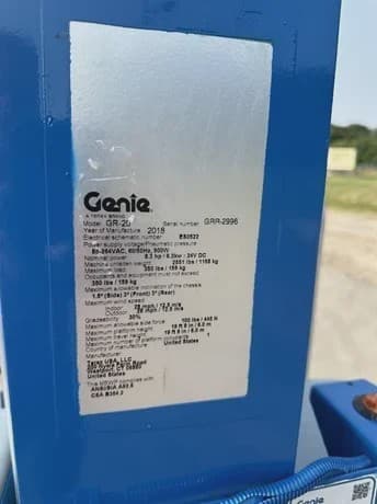 2016 GENIE GR20 image 4