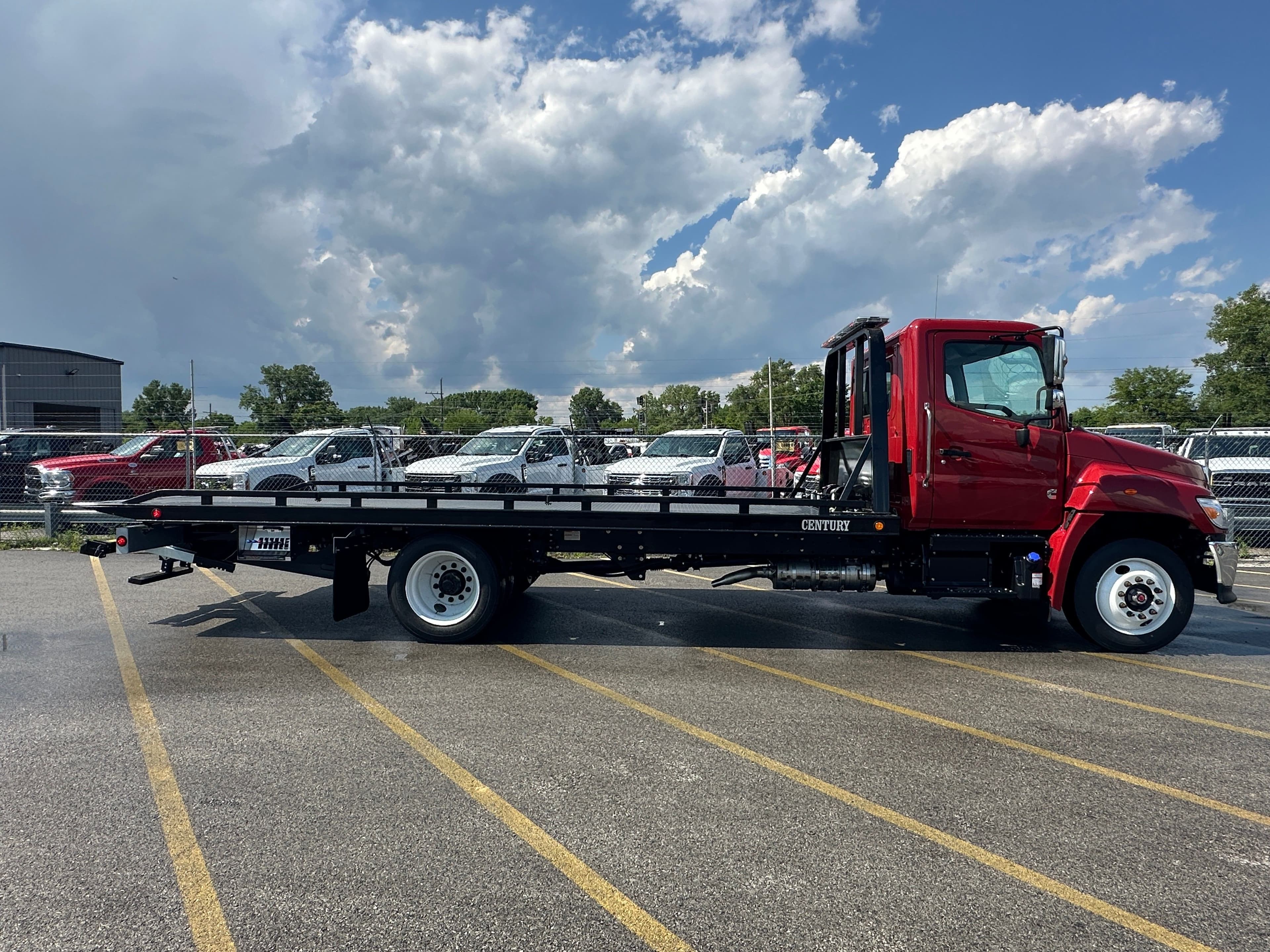2025 Hino L6 WITH A CENTURY 21.5' STEEL CARRIER  (SK#: 6239C) image 8
