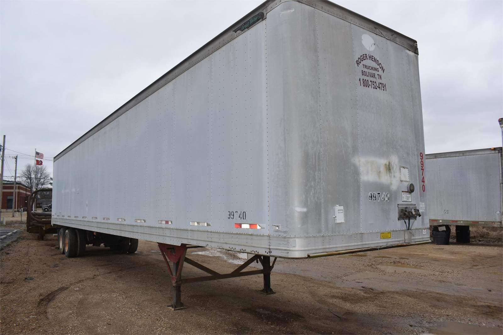 1999 Great Dane 53 ft Dry Van Trailer - Swing Door, Air Ride, Sliding Axle image 2