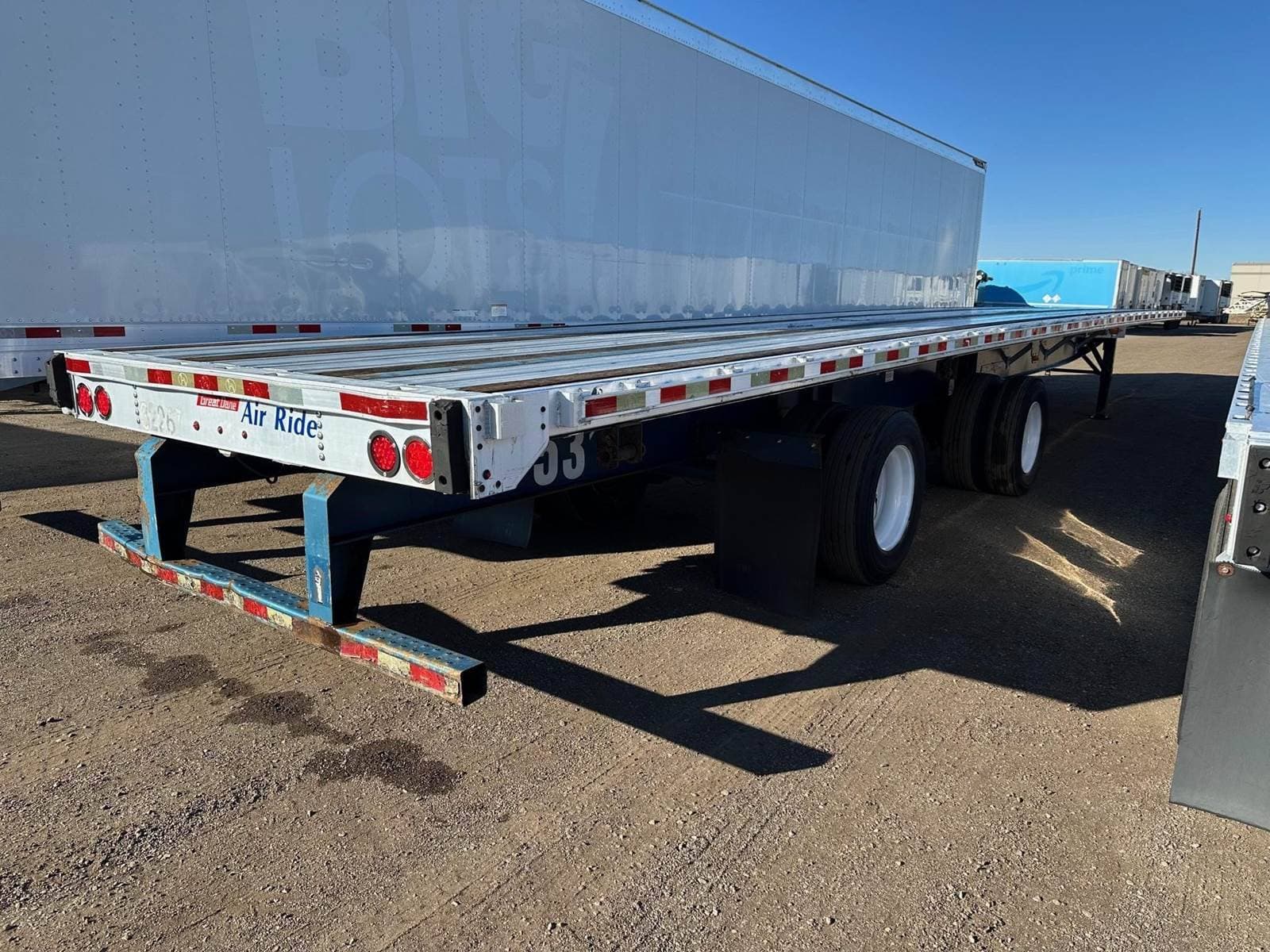 2014 Great Dane Freedom LT 53x102 Aluminum Flatbed Trailer - Air Ride, Fixed Spread Axle image 3