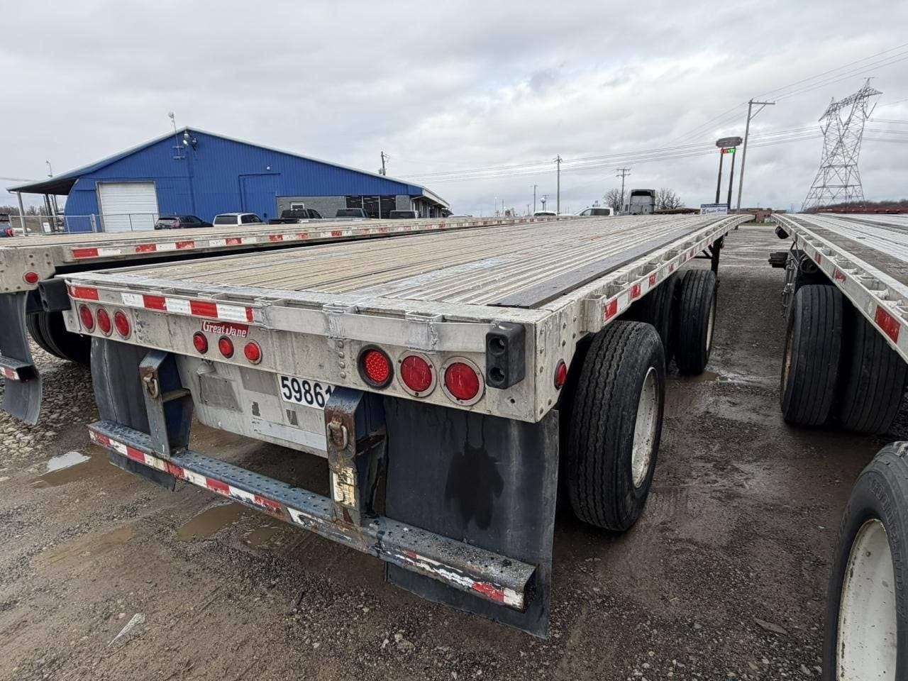 2012 Great Dane 48x96 Combination Flatbed Trailer - Air Ride, Spread Axle image 2