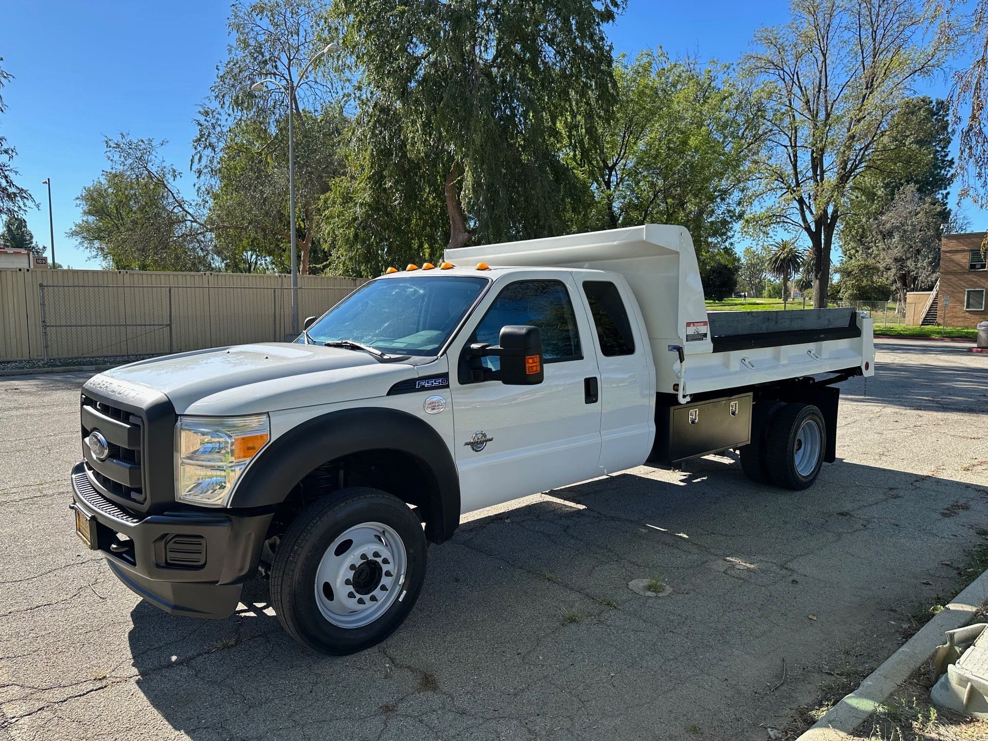 2016 FORD F550 SD 4x4 Extra Cab Gravel Dump Truck 13493 image 12