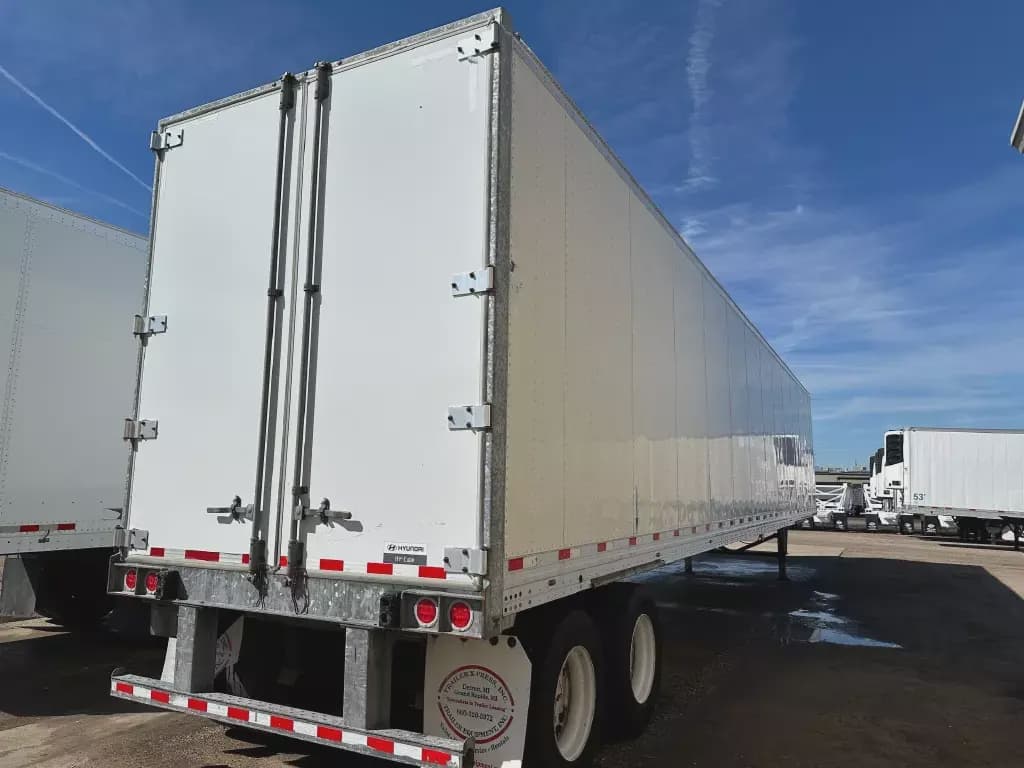 Used 2018 HYUNDAI Dry Van Trailer - 53` AIR RIDE DRY VAN, ALUM ROOF, SWING DOORS, PSI, For Sale image 3