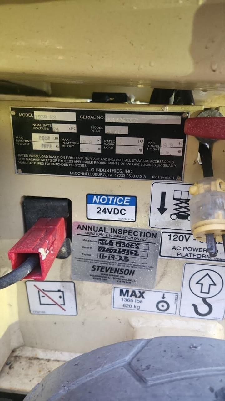 2017 JLG 1930ES PL3352 image 4