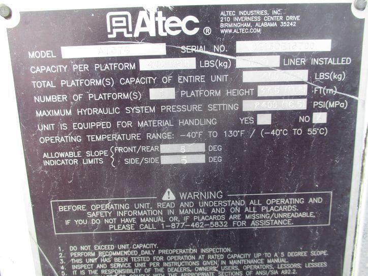 2016 Ford F-550 BUCKET TRUCK 4X4 image 33