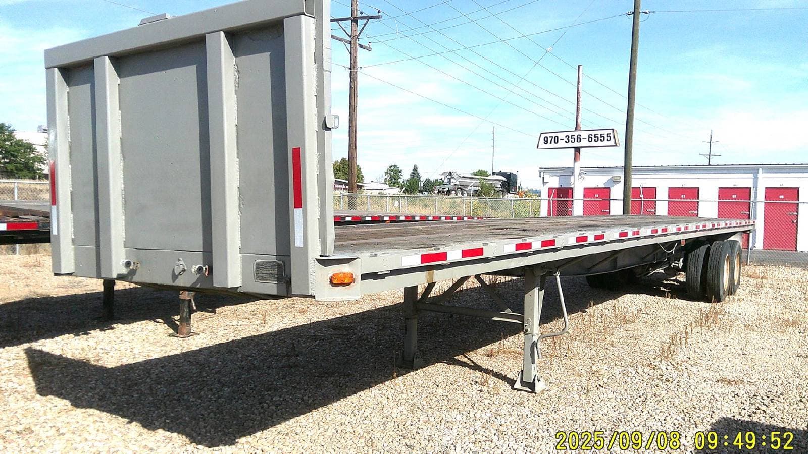 1988 Great Dane 48ft Flatbed Trailer image 7