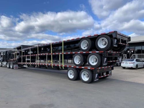 Used 2022 FONTAINE 48' FIXED TANDEM AXLE DROP DECK Drop Deck in Longview, TX