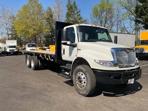2022 International MV607 Tandem Axle Flatbed Truck - 270HP, 6 Speed Automatic