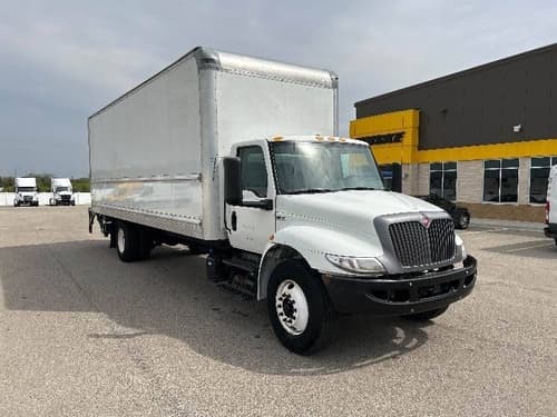 2022 International MV607 Box Truck - 220HP, 6 Speed Automatic, Roll up Door