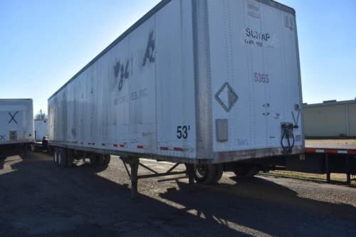 2000 Wabash 53 ft Dry Van Trailer - Swing Door, Spring, Fixed Axle
