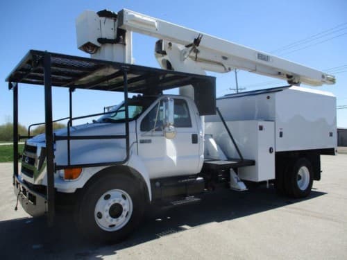 2008 Ford F-750 CHIPPER DUMP BUCKET BOOM TRUCK