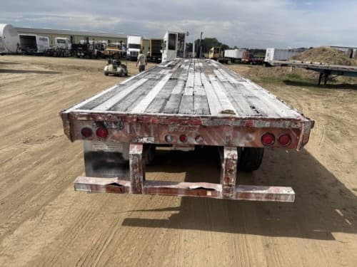 1995 Great Dane 48x96 Steel Flatbed Trailer - Spring, Sliding Axle