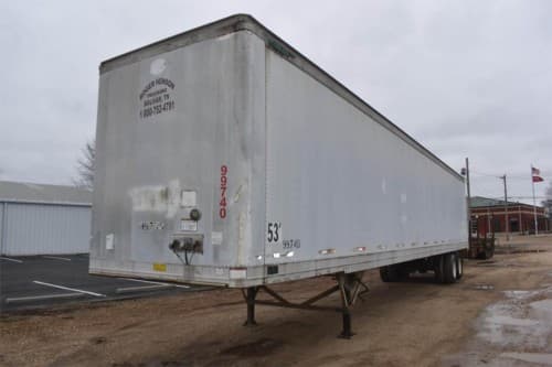 1999 Great Dane 53 ft Dry Van Trailer - Swing Door, Air Ride, Sliding Axle