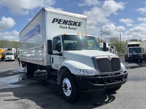 2022 International MV607 Box Truck - 220HP, 6 Speed Automatic, Roll up Door
