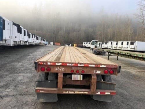 1998 Great Dane 48x96 Steel Flatbed Trailer - Spring, Sliding Axle