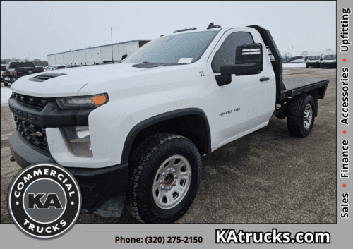 2022 Chevrolet Silverado 3500 WT - 8ft Flatbed - 4WD 6.6L V8
